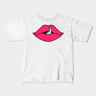 Cotton Candy Lips Kids T-Shirt